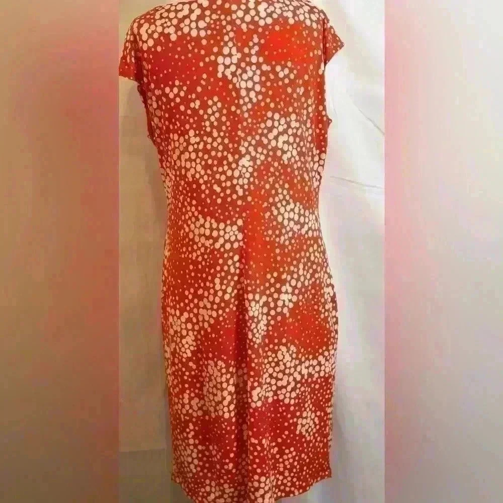 RN Studio by Ronnie Nicole Orange/White Summer Dress (Size XL) - Picture 2 of 12